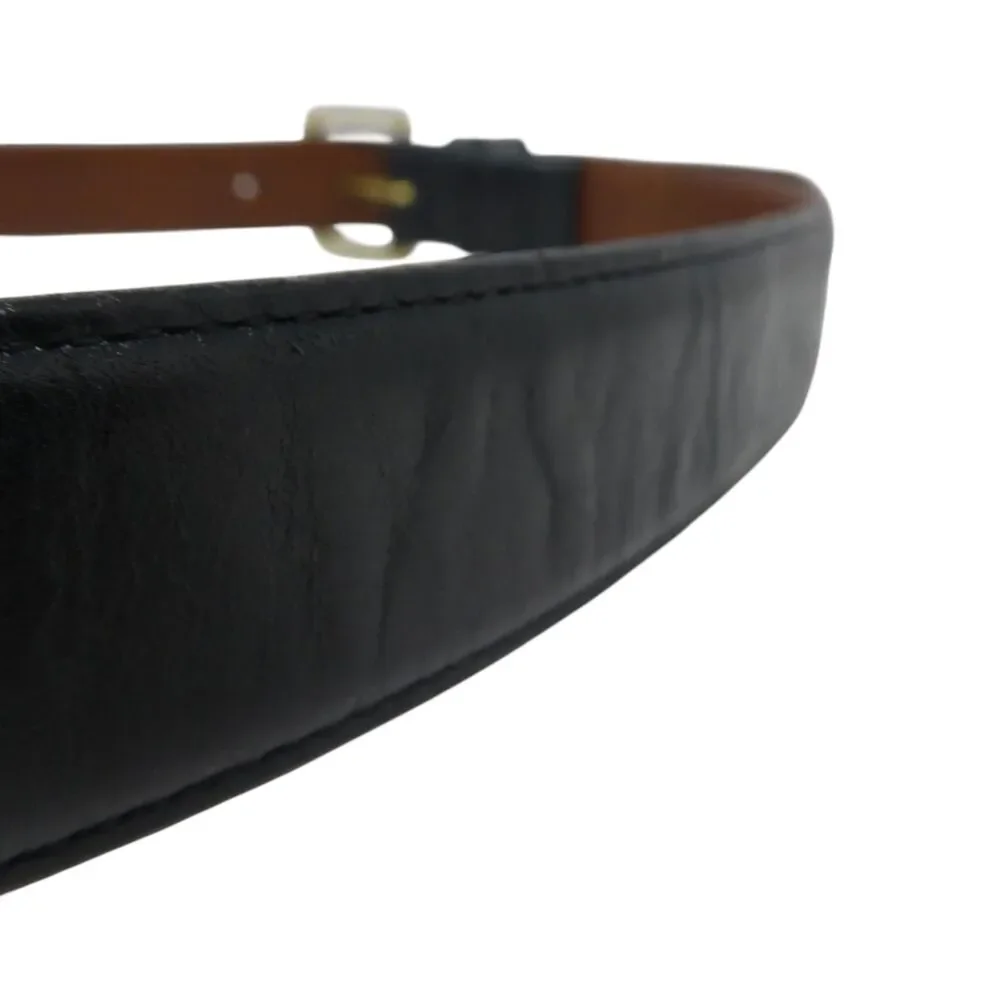 Coach Black Leather Gold Buckle‎ Classic Belt Size 38